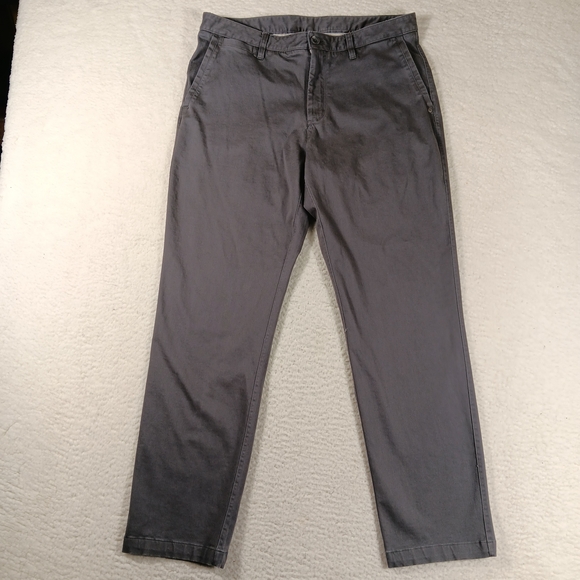 Vuori Pants Mens 34x31 Charcoal Gray Meta 5 Pocket Chinos Stetch Golf